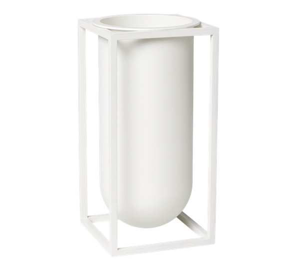 Kubus lily vase hvit fra By Lassen