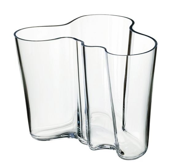 Aalto vase 160 mm klar fra Iittala