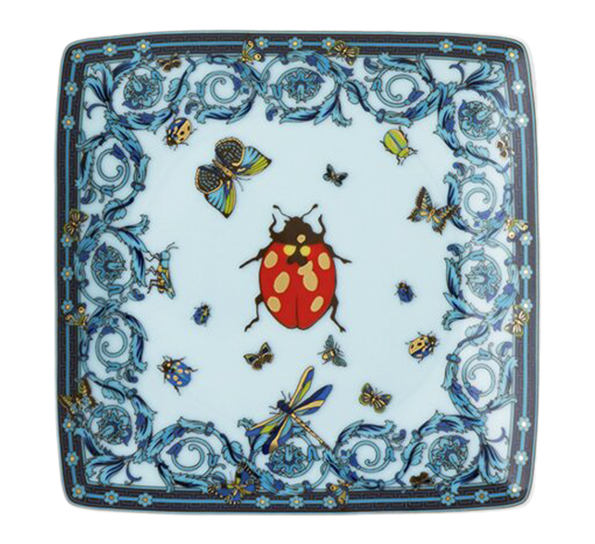 Le Jardin fat 12x12 cm blå Versace