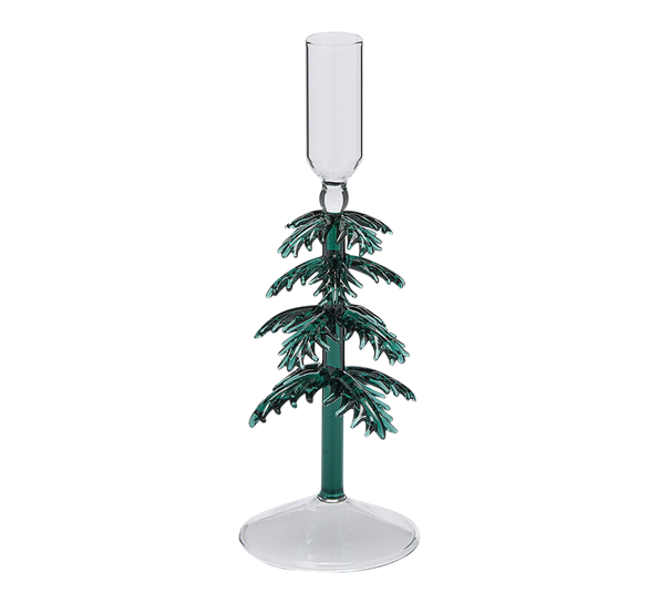 Lysestake juletre h23 cm grønn EDG Enzo de Gasperi
