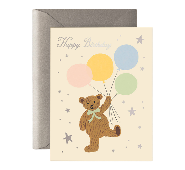 Kort Birthday bear fra Rifle Paper Co.