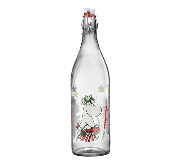 Mummi glassflaske 1l Jordbær Muurla