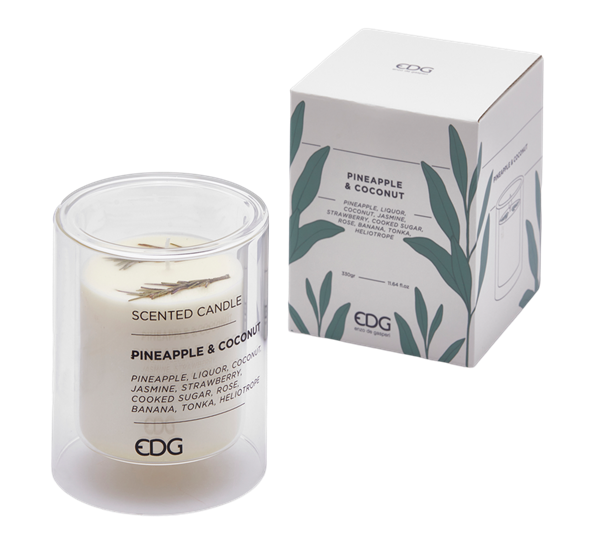 <p>Duftlys silhouette pineapple & coconut 12 cm EDG Enzo de Gasperi</p>