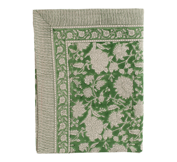Indian Rose linduk grønn 170x270cm fra Chamois