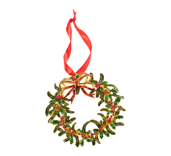 Winter Collage Accessoires julekrans henge metall 12 cm fra Villeroy & Boch