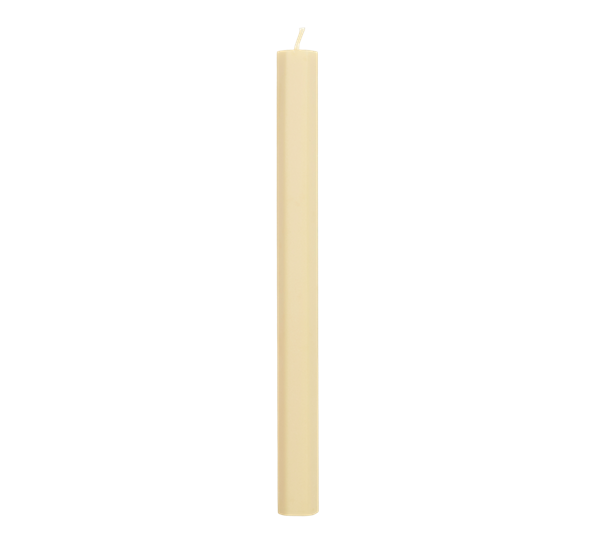 Hexagon Candle lys 24cm lime beige fra HAY