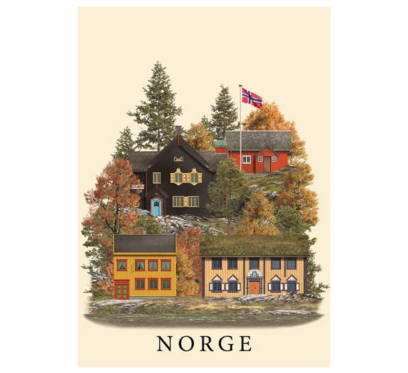 Postkort A6 Norge III Martin Schwartz