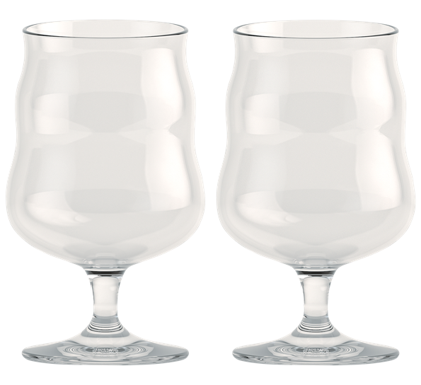Mikkeller universal ølglass 40 cl klar 2-pk fra Holmegaard