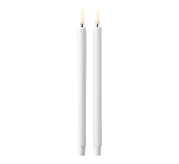 Blomsterlys LED-lys 20 cm 2-pk hvit fra Stoff Copenhagen