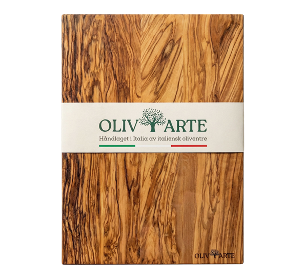 Skjærefjøl tynn 40x30x1,4 cm oliventre OlivArte