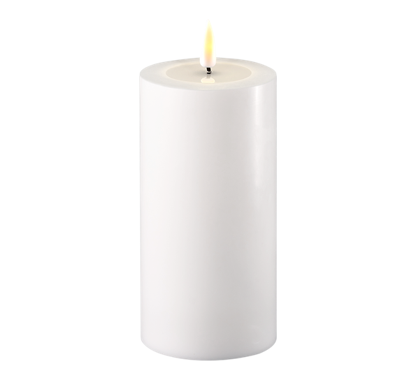 Real Flame LED-kubbelys 7,5x15 cm hvit fra Deluxehomeart