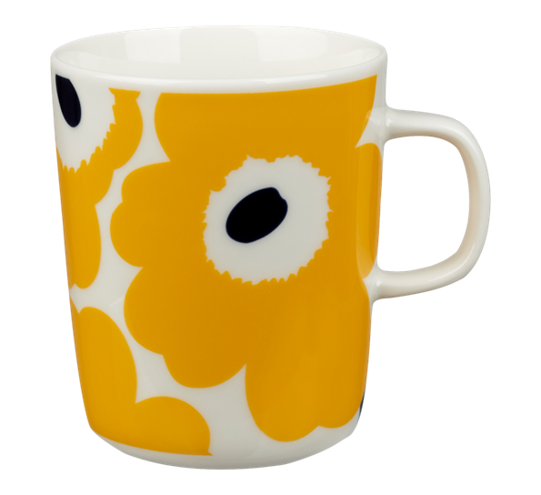 Unikko krus 2,5 dl gul fra Marimekko