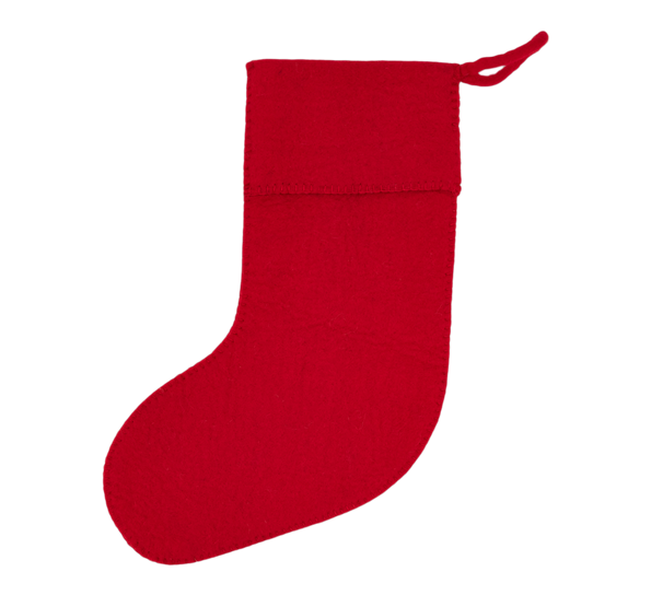 Julestrømpe rød Und