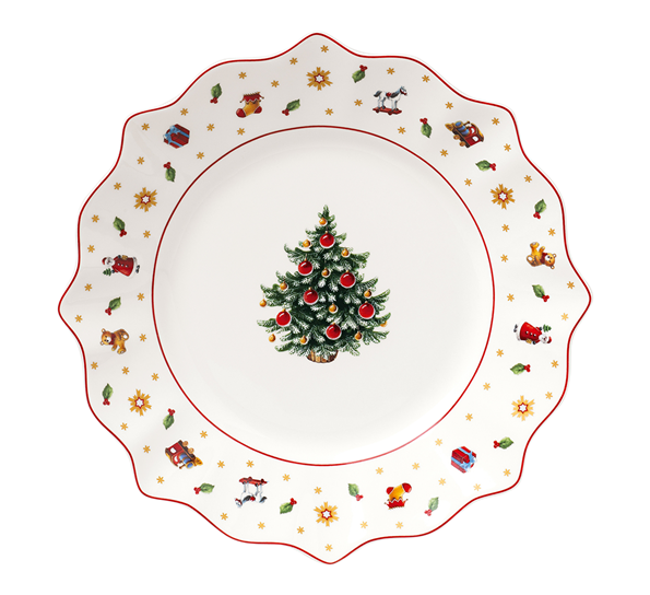 Toy's Delight tallerken 24 cm med juletre grønn Villeroy & Boch