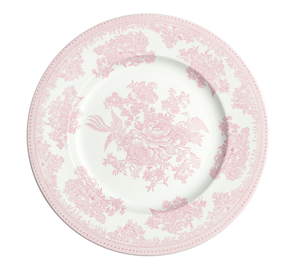 Pink Asiatic Pheasants tallerken 25 cm fra Burleigh