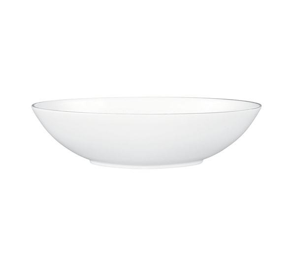 JC Platinum skål oval 30,5 cm fra Wedgwood