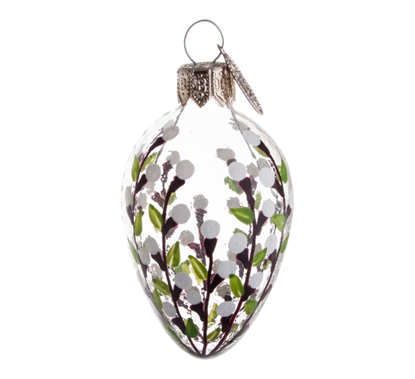 Påskeegg 6 cm glass klar Brink Nordic
