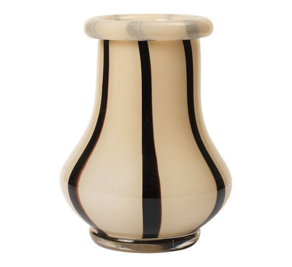 Riban vase 19 cm krem fra Ferm Living