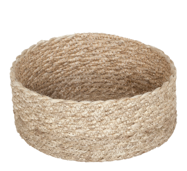 Elin brødkurv twist ø16 cm jute naturgrå fra Dixie