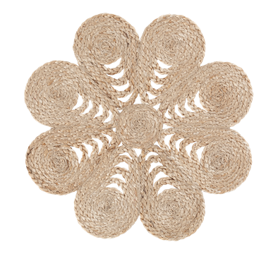 Elin spisebrikke anemone ø40 cm jute natur