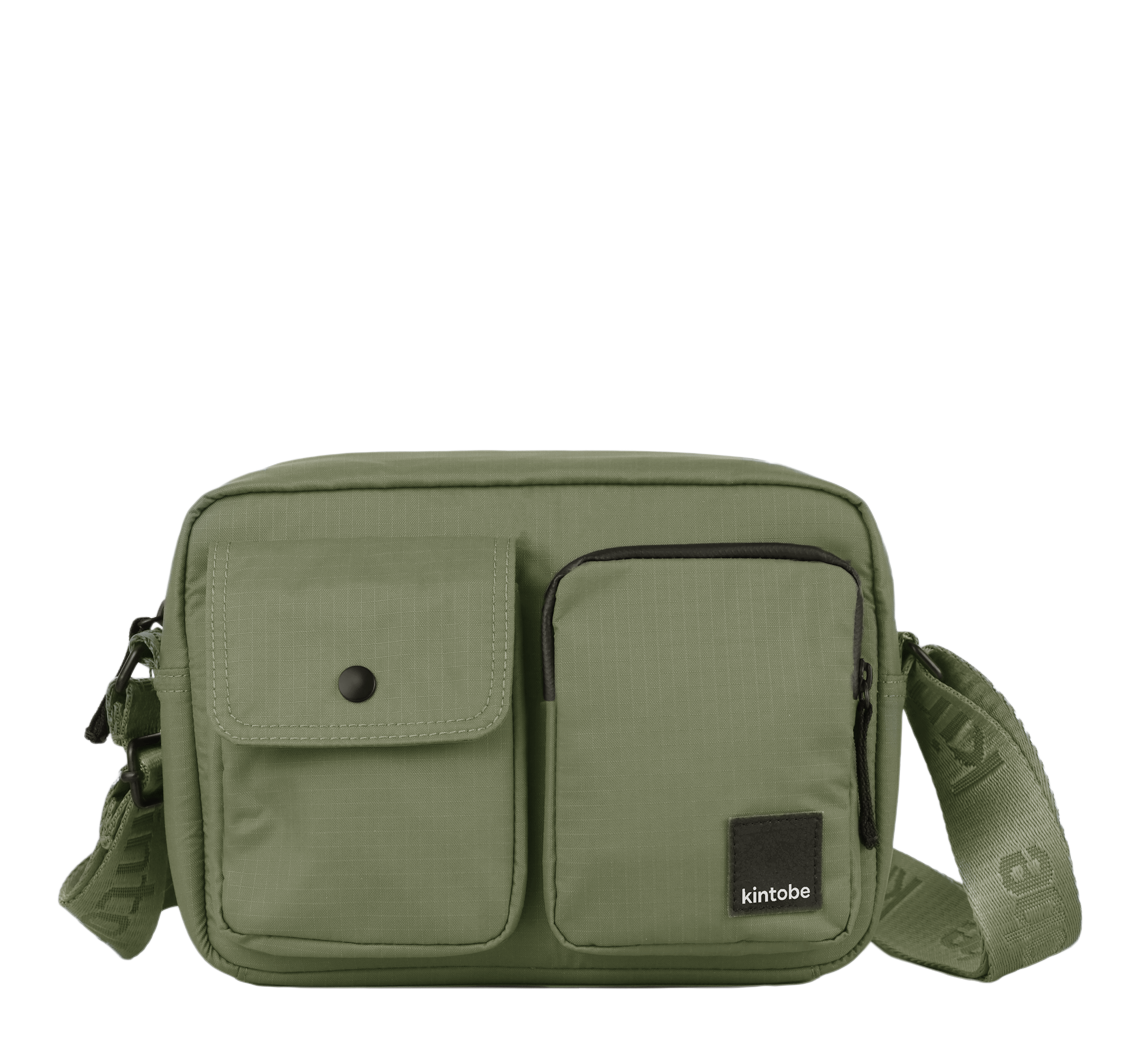 Kintobe Miles crossbody olive leaf
