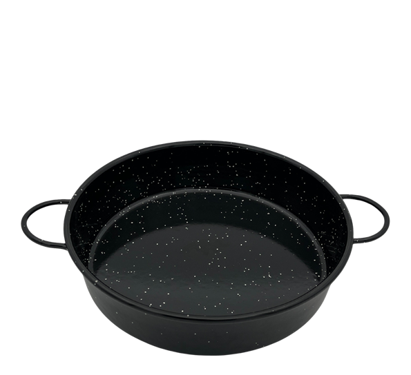 <p>Emaljert stålkjele ø20&nbsp;cm stål sort Vaello</p>
