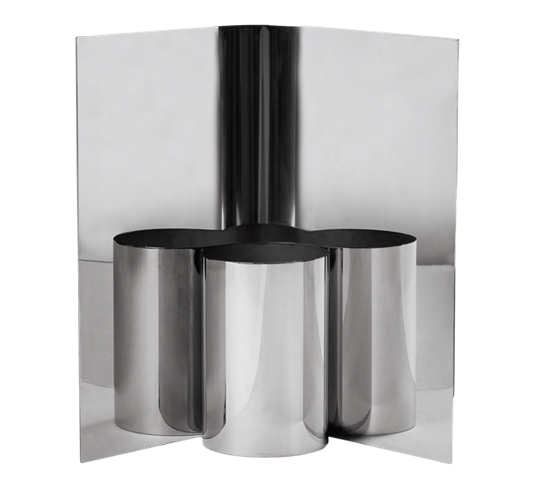 Eddy vase 29 cm polert stål fra Ferm Living