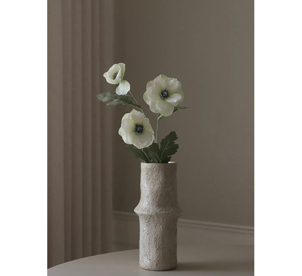 Kunstig blomst Anemone hvit 1 fra Botanè Studios