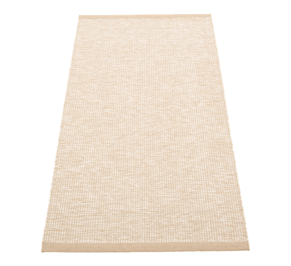 Sam matte med lintråd beige 70x150 cm fra Pappelina