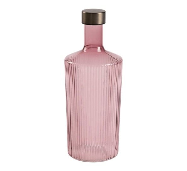 Broome karaffel 1,25l mørkerosa Paveau