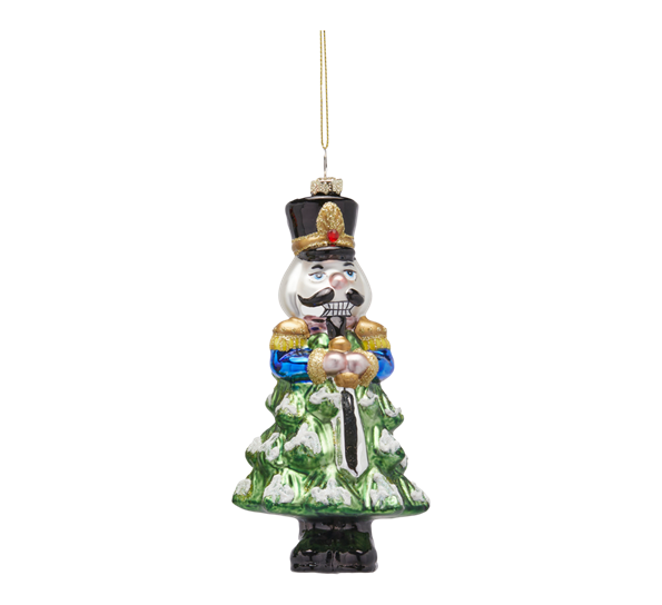 <p>Juletrepynt nøtteknekker 16,5 cm sort fra EDG</p>