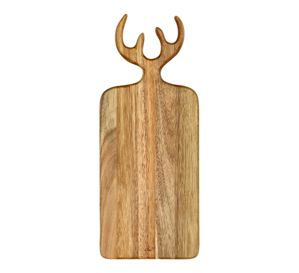 Serveringsbrett med gevir 44x18x1,5 cm fra Holm