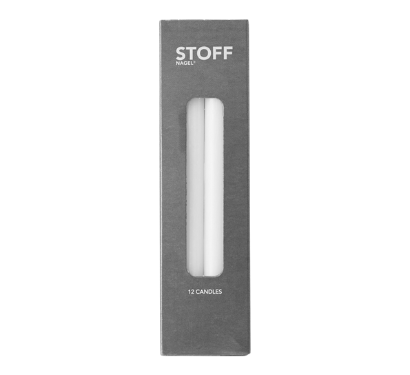 <p>Blomsterlys hvit 18 cm 12-pk til Stoff lysestake fra Stoff Copenhagen</p>