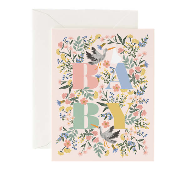 <p>Kort Mayfair Baby fra Rifle Paper Co.</p>

