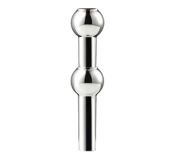 <p>STOFF vase 10 cm til lysestakeskulptur krom fra Stoff Copenhagen</p>
