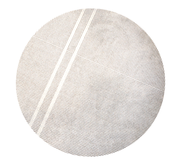 Løype Breezy Beige dørmatte Ø195 cm fra Heymat