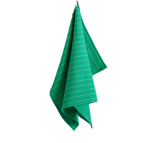 Canteen kjøkkenhåndkle pinstripe 52x80 cm emerald fra HAY
