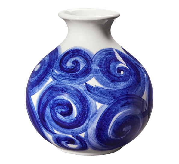 Tulle vase h10.5 cm blå fra Kähler