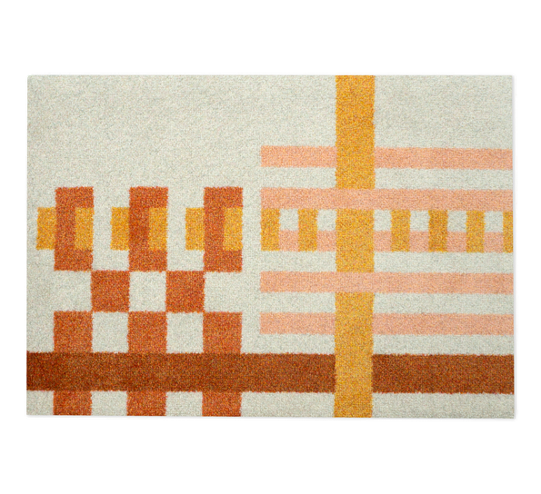 Loom Bauhaus dørmatte Brick 60x85 cm fra Heymat