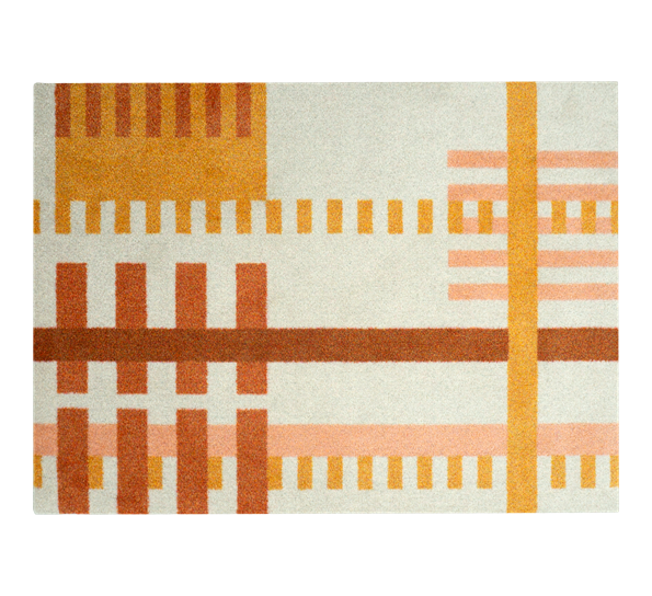 Loom Bauhaus dørmatte Brick 85x115 cm fra Heymat