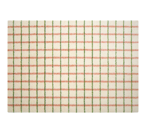 Grid Lime Candycane dørmatte 60x85 cm fra Heymat