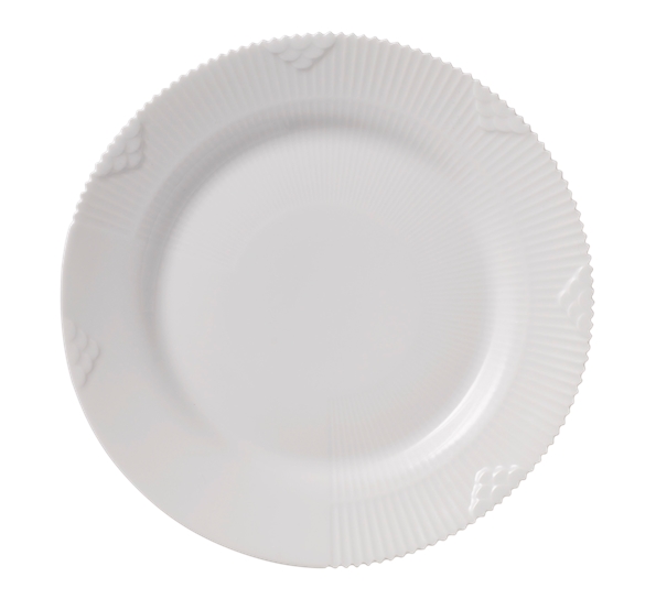 White Elements dessertasjett 19 cm fra Royal Copenhagen