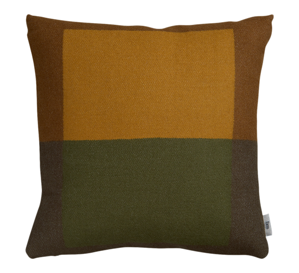 Syndin pute grønn og brun 50x50 cm fra Røros Tweed