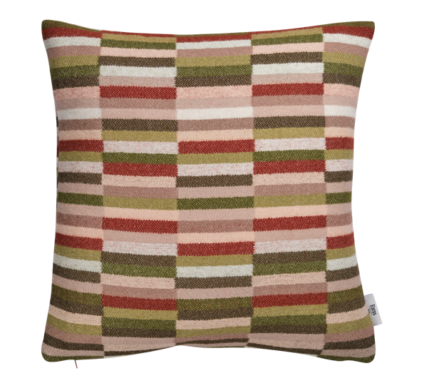 Ida pute oliven burgunder 50x50 cm fra Røros Tweed