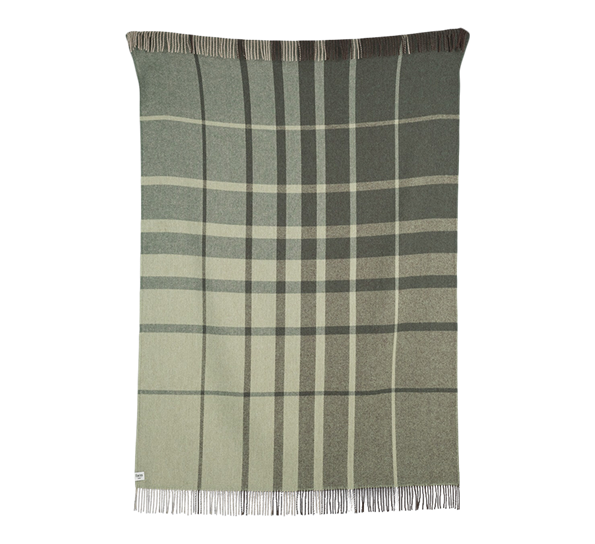 Filos pledd grønn 145x220 cm fra Røros Tweed