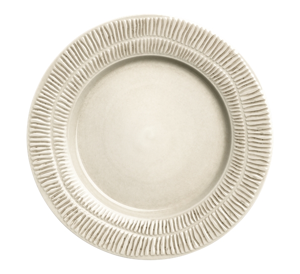 Stripes tallerken 28 cm sand fra Mateus
