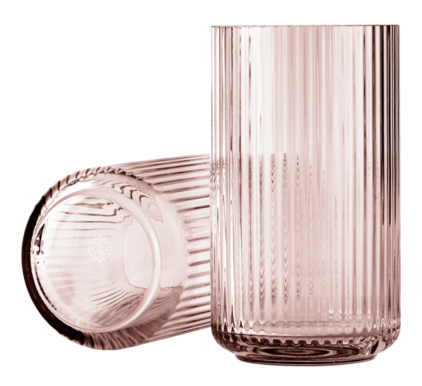 Lyngbyvase glass 25 cm burgunder fra Lyngby