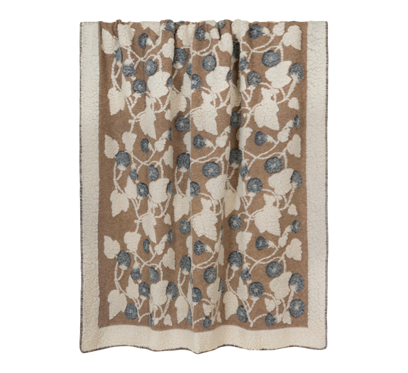 Melodia grigio ullpledd 150x190 cm brun fra Frati Home