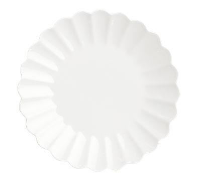 Oyster tallerken 28 cm hvit