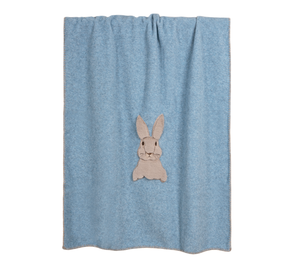 Baby sweet bunny bambuspledd 75X100 cm blå fra Frati Home